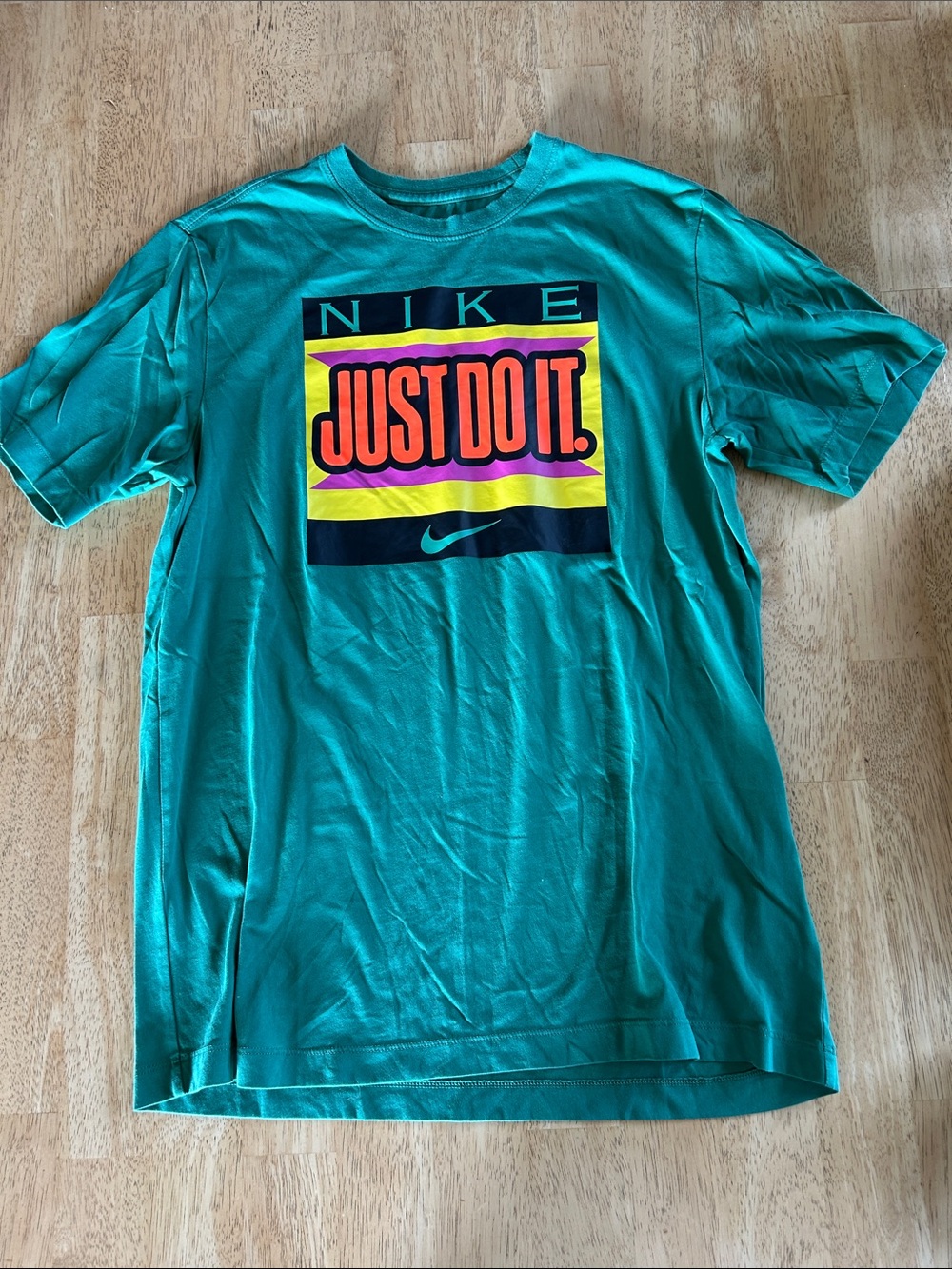 Nike Teal Short-Sleeve 'Just Do It.' Graphic Tee